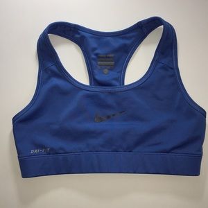 Blue Nike sport bra